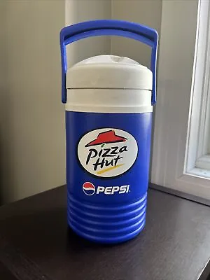 Vintage Igloo Pizza Hut Pepsi Half Gallon Plastic Travel Relief Cooler W/ Handle • $19.99