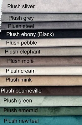 £1.69 • Buy Upholstery Plush Velvet Furnishing Craft Fabric Material Soft Feel Fireretardant