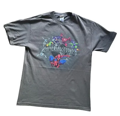 Spider-Man Vintage T Shirt Large Universal Studios Marvel 90s Y2K Rare • £30