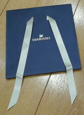 £5.49 • Buy 1x New & Unused Swarovski Empty Blue Gift Bag Bow Ribbon Packaging Box Jewellery