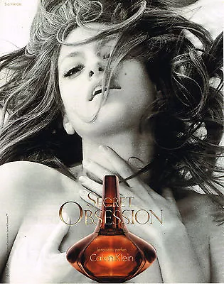 £3.16 • Buy 2008 Calvin Klein Advertising Advertisement Secret Obsession Eva Mend