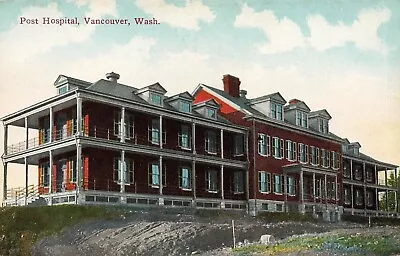 Washington Postcard: View Of Post Hospital Vancouver Wa • $4.99