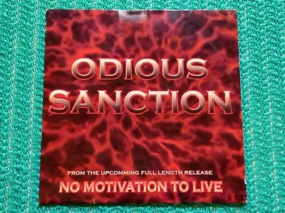 Odious Sanction - No Motivation To Live Sampler Cd ~ Brand New ~ Free Shipping  • $8.95