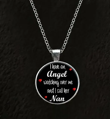 Nan Angel 18  Silver Plated Necklace Memorial Sympathy Gift R55 • £9.50