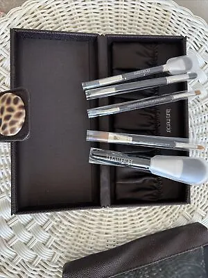 Laura Mercier LUXE Travel Brush Set Holiday 5 Double Sided Brushes  W/Pouch Case • $180