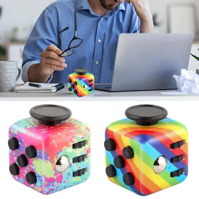 Fidget Cube Spinner Stress Relief Finger Hand Magic Toy Anxiety ADHD Kids Adult • £3.99