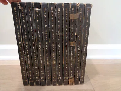 Harwyn Picture Encyclopedia Set 11 Volumes Vintage Cartoon Illustrated Childrens • $24.99