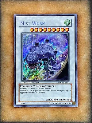 Yugioh Mist Wurm HA01-EN023 Secret Rare Limited Edition LP • $15.49