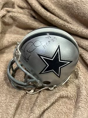 MICHAEL IRVIN Autographed “88” And  HOF 07  Inscription Cowboys Mini Helmet • $69.99