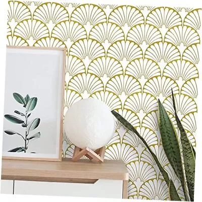 Peel And Stick Contact Paper For Cabinets Bedroom Boho Modern 17.3 ×78.7  Gold • $13.27