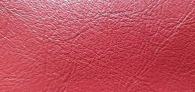 Genuine Leather Hide Rich Red Soft Bookbinding Upholstery Craft Large Piece • £25
