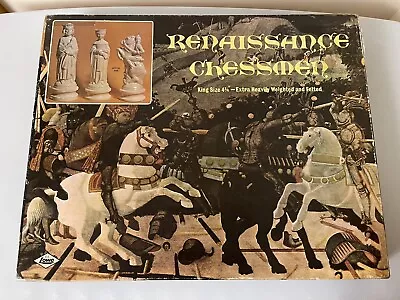 VINTAGE 1970 E.S.Lowe Renaissance Chessmen Chess Set No. 833 Complete • $45