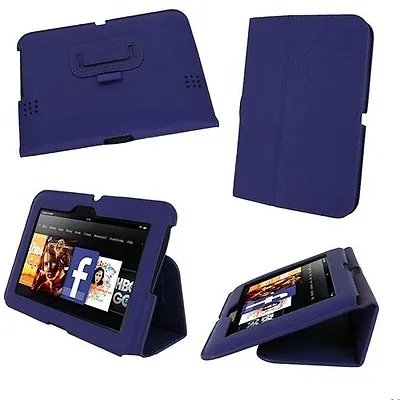 RooCASE For Amazon Kindle Fire HD 7  (2012) - Ultra-Slim Leather Purple Lot C7 • $8