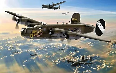 WW2 USAAF Bomber Consolidated B-24 Liberator Picture Print Poster • $2.99