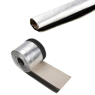 1-1/4''ID Metallic Insulated Heat Shield Sleeve Wire Hose Cover Wrap Loom Tube • $14.25