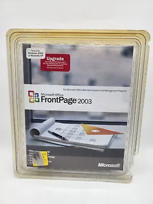 Vintage Microsoft Office Front Page 2003 In Original Box Blister Rare! • $79.99