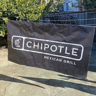 HUGE Chipotle Mexican Restaurant County Fair Banner Sign 71’ X 39’ Double Sided • $130.26