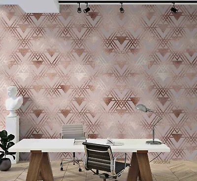 3D Linear Geometric Wallpaper Wall Mural Removable Self-adhesive Sticker3795 • $30