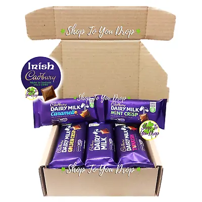 16 IRISH CADBURY ASSORTED CHOCOLATE TASTER BOX PERSONALISED HAMPER ☘️ Dairy Milk • £32.45