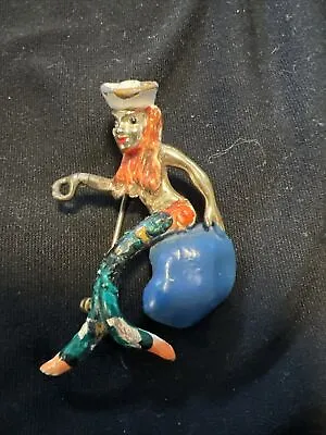 WW2 Novelty Sweetheart Mermaid Brooch Pin Sailor World War II • $9.99