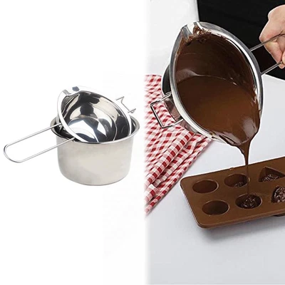 £8.10 • Buy 2Pcs Stainless Steel Wax Melting Pot Double Boiler For DIY Candle Soap Making