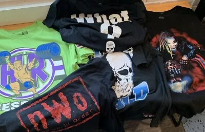 Vintage Wwe T Shirt Lot Of 5 Stone Cold John Cena Bray Wyatt NWO Wwf Wrestling • $69