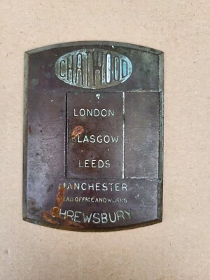 £15 • Buy Vintage Chatwood  Safe Escutcheon Plate Heavy Duty Brass