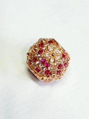 $60 • Buy Pandora Rose Gold Pink Pave Daisy Charm 788797C01