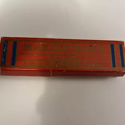 Vintage M. Hohner Marine Band No. 365 14 Hole Harmonica Key Of C Original Box • $20.99