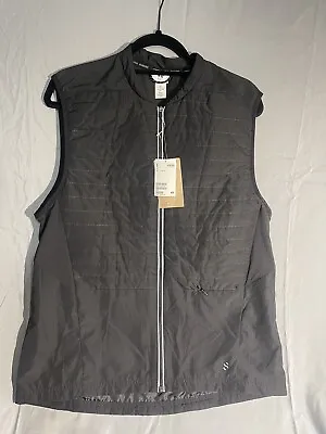 H&M Outdoor Warm Mens Black Lightweight Zipper Front Running Vest • $29.73