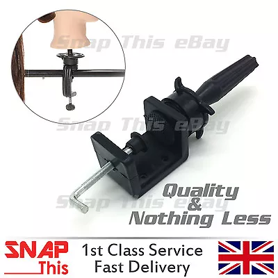 £8.49 • Buy Mannequin Manikin Head Holder Stand Wig Clamp Table Dummy Canvas Cosmetology NEW