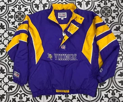 Vintage 1990s Minnesota Vikings Starter NFL Football 90s Jacket Men's 2XL • $176.56