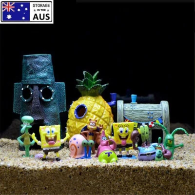 $15.28 • Buy Fish Tank Ornaments For Resin SpongeBob Model  Aquarium Design Decoration Decor