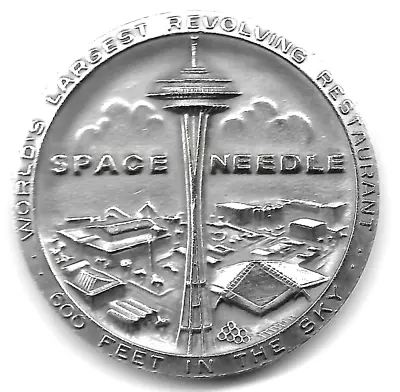 Official 1962 Seattle Worlds's Fair Space Needle Medallic Art Relief Coin • $19.99