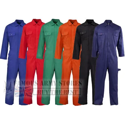 Boilersuit Coverall Overalls Workwear Stud Front Mens Adults BRITISH Designed  • £16.99