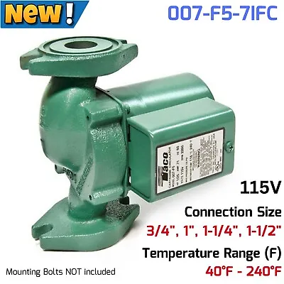 Cast Iron Circulator Pump For Hydronic Hot Water Heating Boiler System Furnace • $251.47