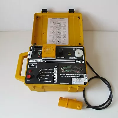 £39.99 • Buy Megger PAT2 Portable Appliance Tester 110V