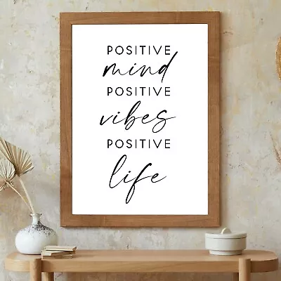 Positivity Quote Print Wall Art Home Decor Poster Simple Inspirational 412 • £3.99