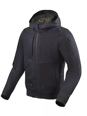 Revit Stealth Motorcycle Motorbike Protective Riding Hoodie Dark Blue Size M • $195