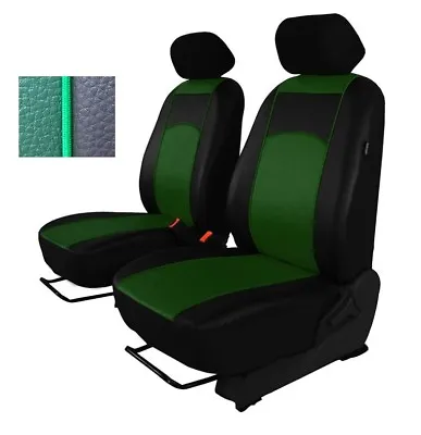 Green Eco-Leather Universal Front Seat Covers For Mercedes Class C W202 / W203 • $46.72