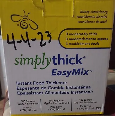 $69.99 • Buy Simply Thick Easy Mix Thickener - Honey Consistency 200 Ct Small Packets 