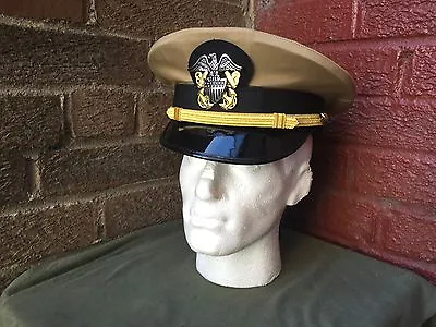 £35.99 • Buy WW2 US Navy Officers Visor Cap,  Size 58