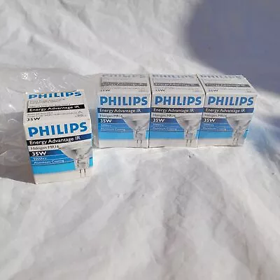 MR 16 4 Phillips Energy Advantage 50MRC16 24 Degree 12V GU5.3 35W Light Bulbs • $8.54