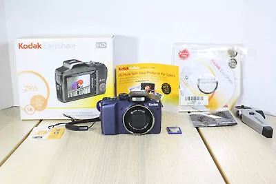 KODAK Easyshare Z915 10MP Digital Camera 10x Zoom IS 2GB SD Card Box Software • $45