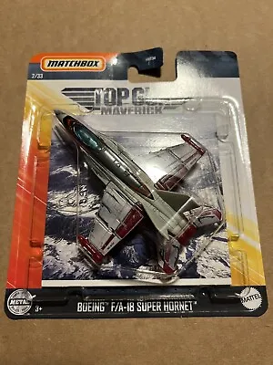 Matchbox Sky Busters TOP GUN MAVERICK Boeing F/A-18 Super Hornet Plane 2/33 NEW • $7.95