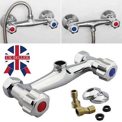 Modern Thermostatic Exposed Bar Shower Mixer Valve Tap Chrome Bottom 1/2  Outlet • £10.89