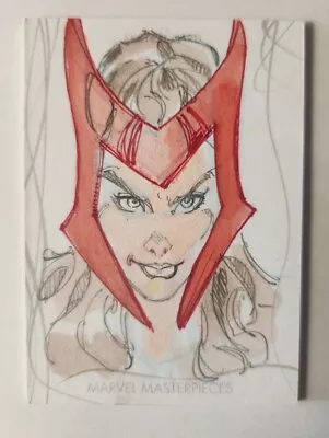 2020 Marvel Masterpieces Cruddie Torian X-Men Sketch Card Scarlet Witch  • $64.99