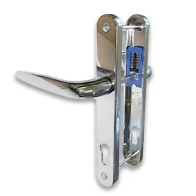 UPVC Door Handle Trojan Sparta 92PZ Sprung Double LEVER/PAD Set Patio PVC CHROME • £17.89