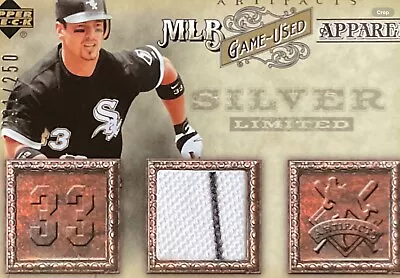 2006 UD Baseball ARTIFACTS GAME USED SILVER APPAREL / 250 AARON ROWAND #MLB-AR  • $3