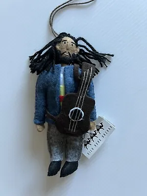 Silk Road Bazaar Wool Felt Bob Marley Ornament - Nwt • $20